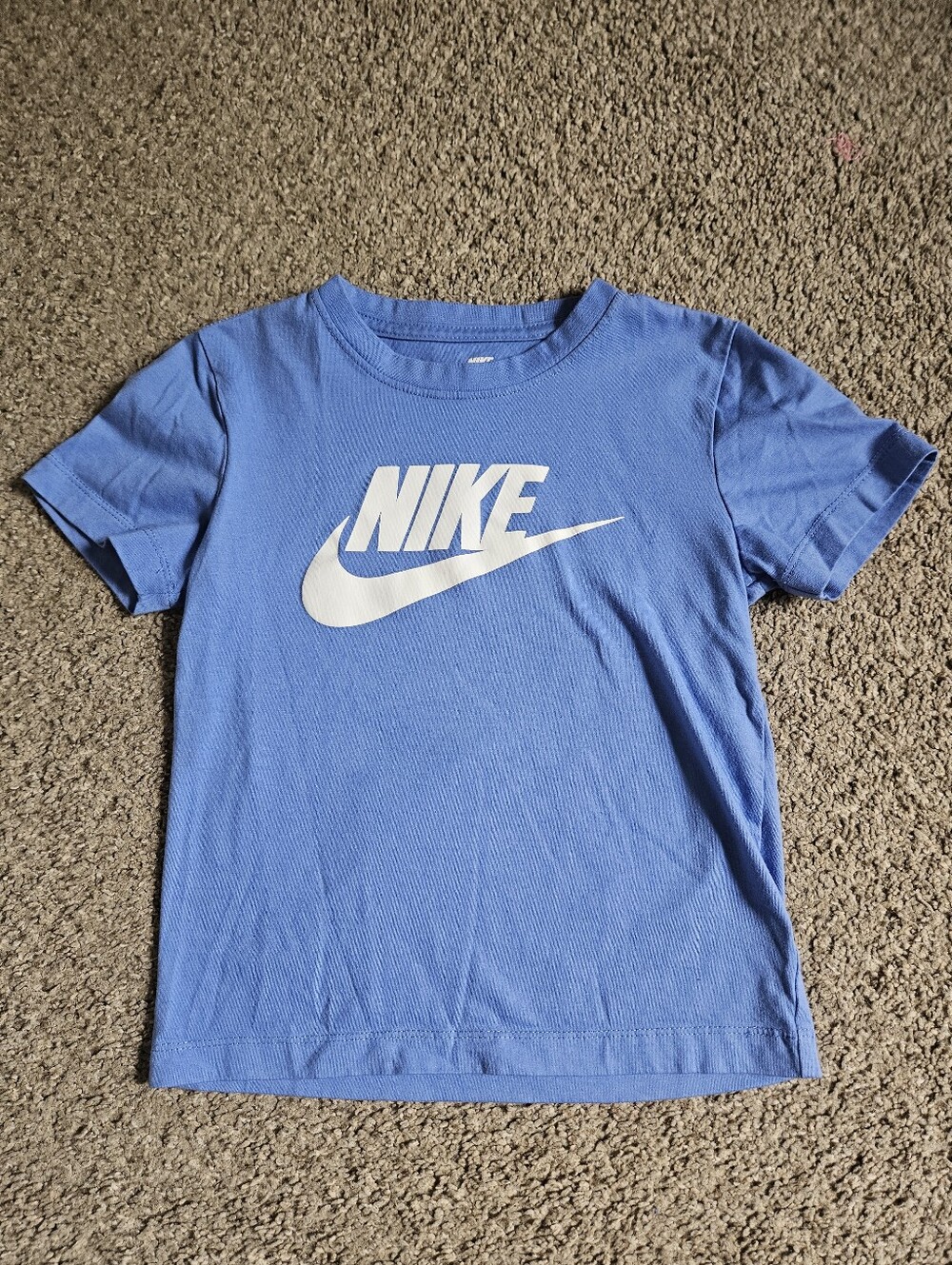 Nike Blue Youth T‑Shirt with White Logo